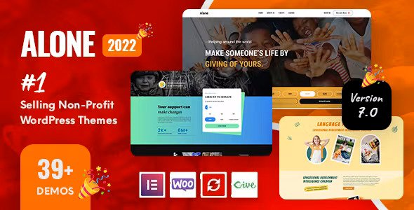 Alone Charity Non Profit Theme 7.9.8