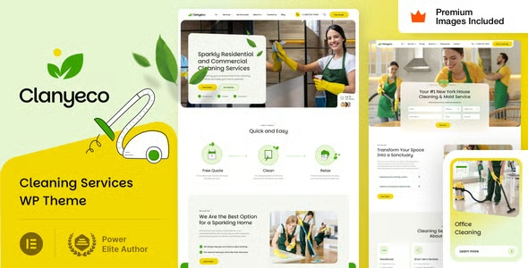 ClanyEco Cleaning Services WordPress Theme 24