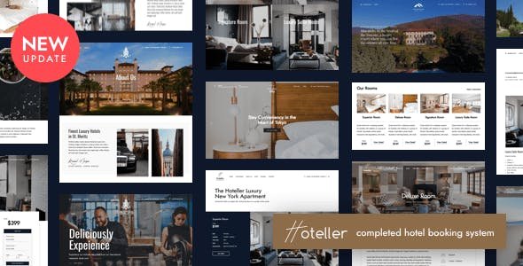 Hoteller Hotel Booking WordPress Theme 6.9