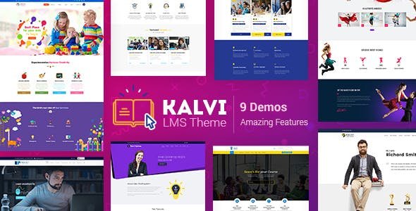 Kalvi LMS Education WordPress Theme 4.7