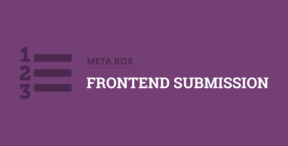 Meta Box Frontend Submission Extension 4.5.6