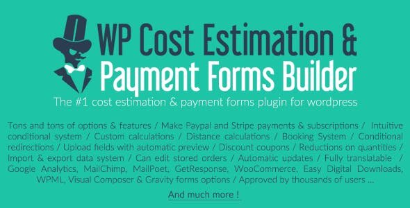 WP Cost Estimation And Payment Builder 10.3.2