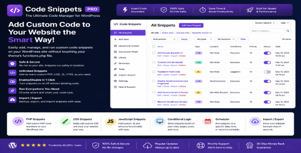 Code Snippets Pro 3.9.6