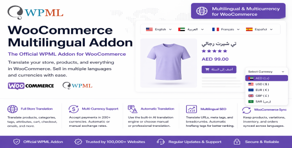 WPML Woocommerce Multilingual Addon 5.5.5