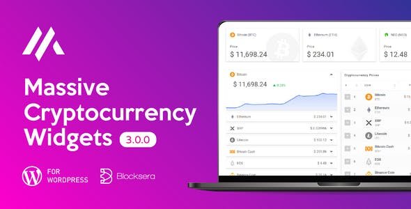 Massive Cryptocurrency Widgets Plugin 3.3.1