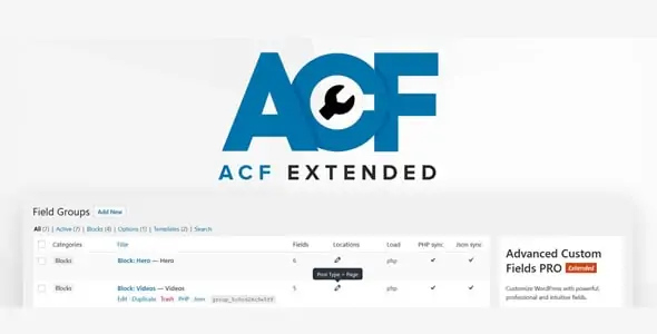 Advanced Custom Fields Extended PRO 0.9.2.3