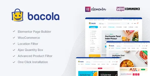 Bacola Grocery Store and Food Theme 1.6.2