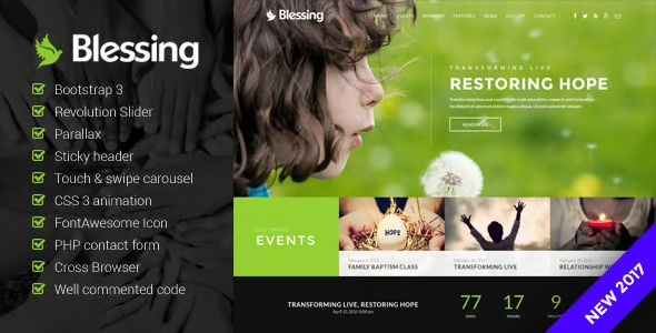 Blessing Responsive Theme for Church Websites 1.7.11